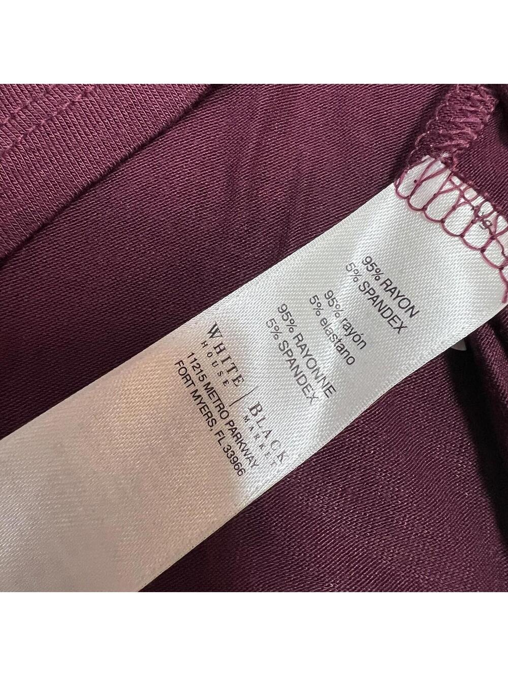 White House Black Market Blouse Women’s Red Long Sleeve Size Small - Picture 11 of 11